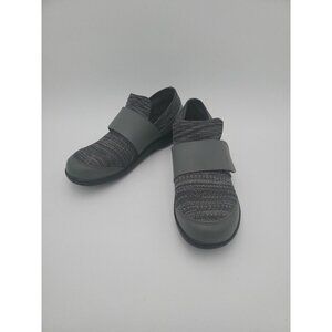 Traq by Alegria Womens Qwik Knit Slip on Shoes Charcoal Gray 41M US 10.5 11